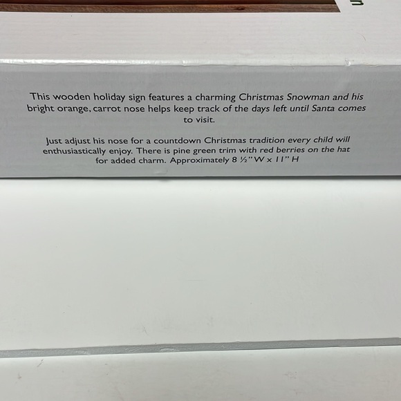 Myco’s Best Snowman Christmas Countdown Wooden Sign - Picture 8 of 9